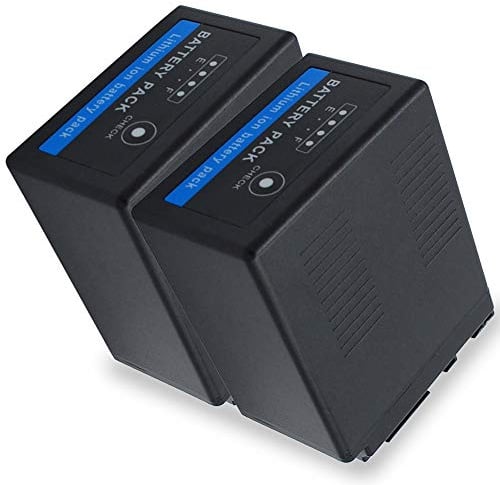 CELLONIC, Akku für Kamera, kompatibel mit Panasonic SDR-H80, SDR-H20, AG-HMC150, AG-AC160 (7.4V, 7800mAh) 2 Stück