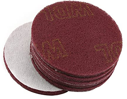 Utoolmart Scheuerschwämme, 12,7 cm, Rot für elektrische Dill Auto Polieren Felgen Bohrer Bürste Nylon Bürste Reinigungsset, UT191030S-1157, rot, 6pcs