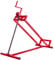 DREAMADE Lève Tracteur Tondeuse à Gazon Dispositif de Levage Autoporteur Charge Maximale 400 KG Hauteur Réglabe entre 11,5 et 77 CM Support Pliable 115 X 50 X 20 CM Rouge