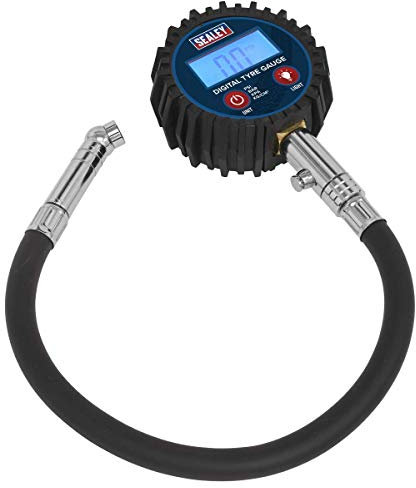 Sealey TST002 Digital Tyre Pressure Gauge with Push-On Connector