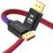 BIFALE VESA Certified 8K DisplayPort 1.4 Cable 25ft, DP 1.4 Cable Nylon Braided Supports (8K@60Hz, 4K@144Hz and 1080P@240Hz), HBR3, 32.4Gbps, HDCP 2.2, HDR, DSC 1.2 for Laptop PC TV Gaming Monitor