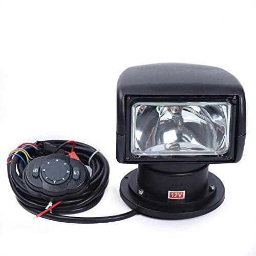 TFCFL 100W Boot Fernbedienung Scheinwerfer DC 12V Suchscheinwerfer 3200K,Für Auto Boot Marine Yacht (Yacht Searchlight)