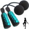 Weighted Jump Rope,Dermasy Updated Version Weighted Cordless Skipping Rope for Exercise Boxing Beachbody Training Fitness,Tangle-Free Rapid Speed Ropeless Jump Rope Workout for Men Women and Kids