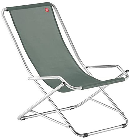 Fiam Dondolina – Hängesessel für den Außenbereich – Gestell aus Aluminium, Stoff Texfil Sage Green