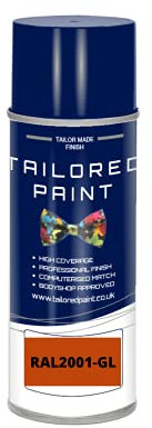 RAL 2001 Red Orange MATT Aerosol Paint Can Direct MATT Paint For Wood, Metal, Plastic, PVC, UPVC, Fascia Boards - Indoor & Outdoor