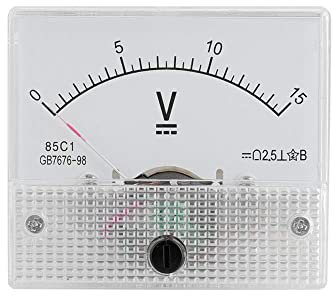 WANGCL Mini amperometro analogico a Corrente, Professionale, Durevole, 2,5, Tensione di precisione analogica, voltmetro a Pannello amperometro, analogica voltmetro Corrente CC 85, C1 (DC 0-5A)