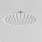 Soffione doccia ultraslim tondo acciaio inox satinato D20 cm TEXAS