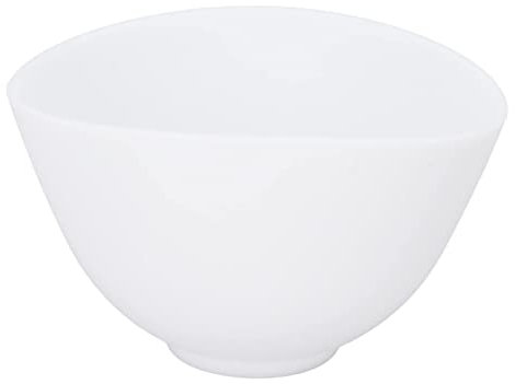 Socobeta 3PCS Face Mask Mixing Bowl Set, Soft Silicone Lady Facial Care Facemask Mixing Tool Sets with Brushes and Bowl White