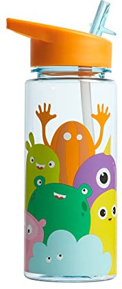 Tinc Happy Family 550ml Leak-Proof Kids Water Bottle With Straw | For School & Holidays | BPA Free, Multi (PWBTRIBA)