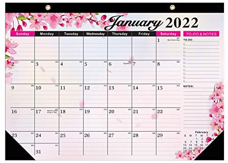 Frische Pendel und Kalender: 2022 Englisch Portable desks 2021.7-2022.12 Dekoration & hängt Passwortbuch (E, One Size)