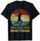 Old Schmetterhand Badminton Federball Vintage Lustig T-Shirt