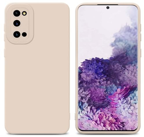 Cadorabo Hülle kompatibel mit Samsung Galaxy S20 Schutzhülle TPU Silikon Case Liquid Design mit Kameraschutz Slim Kratzfest Weiche Gummi mit Rundumschutz Case Hülle für Galaxy S20 in Rosa