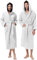 Jenny Sesal Accappatoio UNISEX Morbida Spugna, Ideale per CASA, SPA, SAUNA, PALESTRA. Morbido, confortevole e con alta capacità di asciugatura (XXL, Bianco)