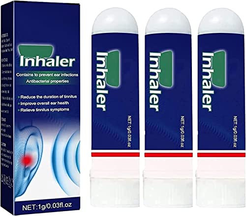 Naseninhalatoren zur sofortigen Linderung von Tinnitus Natürlicher Naseninhalator Nasennebenhöhlen- und Stauungslinderung Naseninhalator Aromatherapie-Naseninhalator für Tinnitus-Symptome Schwerhörige