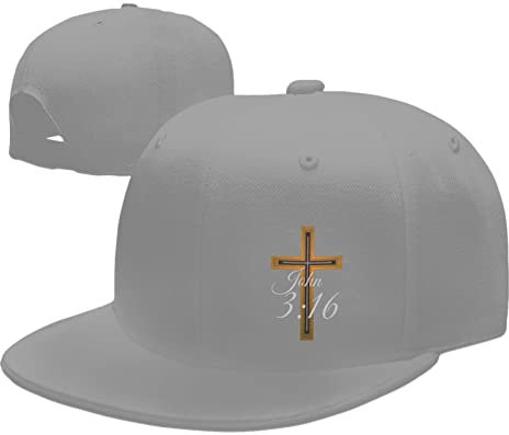803 Baseballmütze Religiöses Kreuz Johannes 3 16 Vintage Basecap Mit Schweißband Snapback Mütze Verstellbar Unisex Mütze, Für Väter, Reisen, Laufender