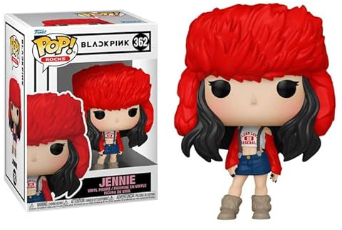 Funko Blackpink + Protector: Pop Rocks Vinyl Figure (Bundled con ToyBop Box Protector Collector Case) (Jennie)