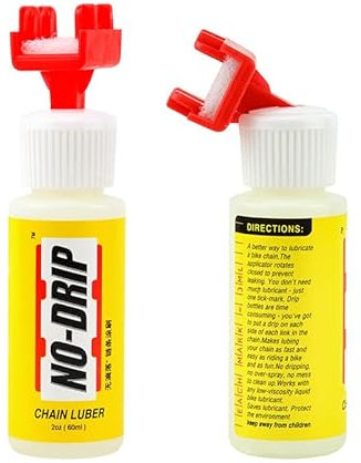 Verbesserter Fahrradkettenöler mit 60 ml Flasche, kein Tropfen, kein Übersprühen, kein Durcheinander für Mountainbike, Rennrad, Fahrradwartung (Öl nicht inbegriffen)