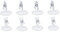 LIFKOME Clip 9st Tischkartenhalter Auto-skates Visitenkartenhalter Tischnummer Steht Goldene Tischnummern Sitzklemme Hochzeitstischhalter Platzhalter Pop Weiß F7 Scheibenklemme Transparent