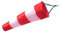 ZFZL Manga de viento de 150 cm de longitud impermeable y maravientos rojo y blanco para la dirección del viento y la bandera