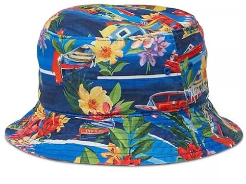 Polo Ralph Lauren Herren Fischerhut aus Twill, verstreut, Tropical Blue, large