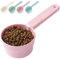 Joyinjojo Dog Food Scoop 1 Cup 1/2 Cup - Melamine Dog Food Measuring Cup, Pet Food Scoop for Dog Cat...Comfortable Long Handle for Easy to Scoop Food