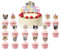 16 Stück Katze Geburtstag Katzen Cupcake Topper,Katzen Muffin Deko Tortendeko Katze, Katzen Deko Geburtstag für Katze Geburtstag Party Decorations Katze Partyzubehör