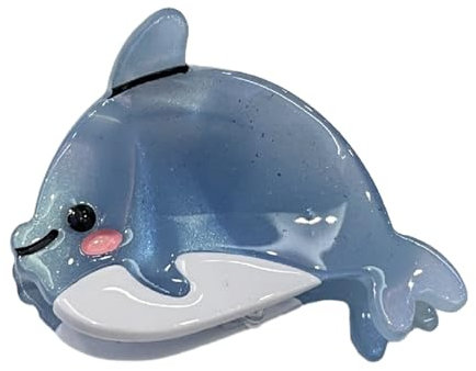 amangul Haarklammer, Haarschmuck, Haarspangen, niedlich, einfache Haarspangen, Verzierung, Haarnadel für Mädchen (Delfin)