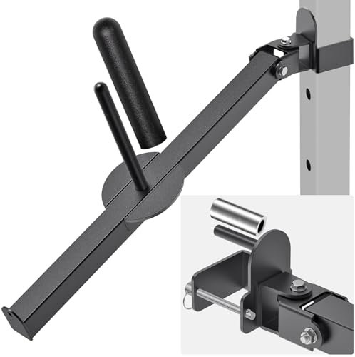 SELEWARE Kniebeugen-Hebelarm-Aufsatz für 3 x 3 Zoll Power Cage, Power Rack-Aufsatz, kompatibel mit 1 Zoll und 2 Zoll Gewichtsplatten, unterstützt vertikale und seitliche Bewegungen