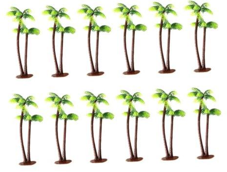 PHENOFICE 12 Stück Modellbäume Miniatur Baumfiguren Für Projekte Baumlandschaft Cupcake Topper Aquarienpflanzen Dekorationen Layout Miniatur Minibäume Landschaftslandschaft