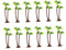 PHENOFICE 12 Stück Modellbäume Miniatur Baumfiguren Für Projekte Baumlandschaft Cupcake Topper Aquarienpflanzen Dekorationen Layout Miniatur Minibäume Landschaftslandschaft