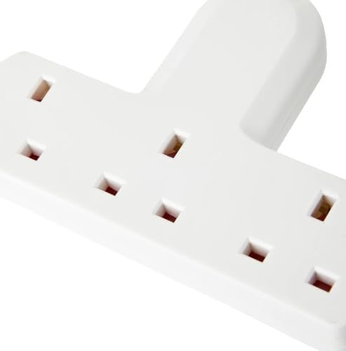 Dealonic® 3-Way Plug Adapter 250V 13A – UK Multi Plug Adaptor with Triple Plug Sockets – Wall Plug Extender for Home, Office, Phone, Tablet – Compact & Safe Design