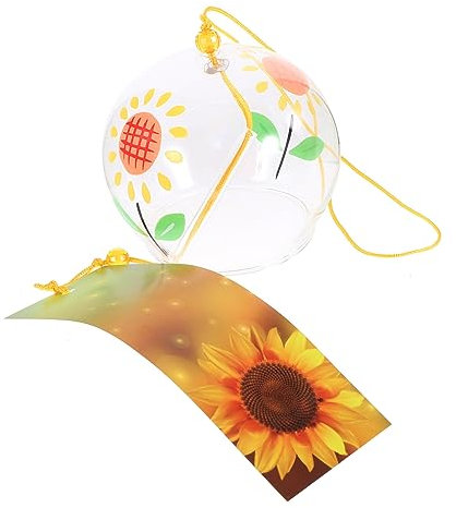 POPETPOP Carillon À Vent en Verre De Style Décoration D'intérieur Cloche À Vent Décoration De Fenêtre Extérieure