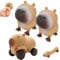 Capybara Squeeze Toys, 3 Stück Capybara Anti Stress Squeeze Spielzeug, Kapybara quetschspielzeug Stress Squeeze Spielzeug für Erwachsene und Kinder