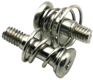 RYRYR Tornillo de computadora, tornillos de caja de PC, tornillos de placa base, tornillos de ventilador de PC 10 piezas M2 M2.5 Níquel Spring(M2x8)