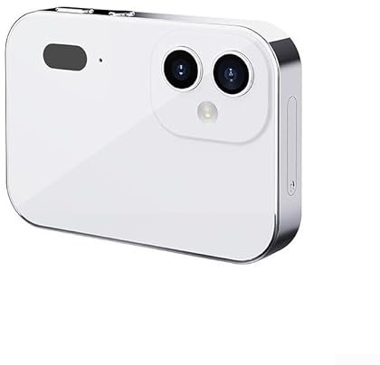 Vereinfachtes Fotografie-Erlebnis, Digitalkamera, ausgestattet mit 3 Kameras, Autofokus und Nachtsicht (weiß)