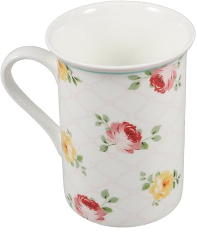 GLEAVI Porzellan Tasse Kaffee Tee Originell Blumenbecher Getränkebecher Nachmittagsteebecher Wasserbecher Müslibecher Joghurtbecher