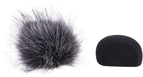 Sweeaau Headset Microphone Windscreen Foam Cover Mic Cover Replacement Ball For Head Protect Microphone For ZOOM H5 H6 Furry Windscreen Muff