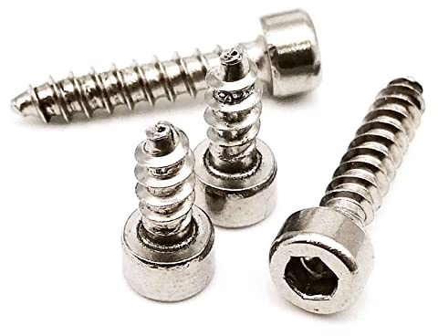 10/50 Uds M2 .6 M3 .5 M4 M5 M6 304 A2-70 Hexagonal Allen De Acero Inoxidable Cabeza Autorroscante Tornillo Madera L = 4-50mm(20mm,M3 50pcs)