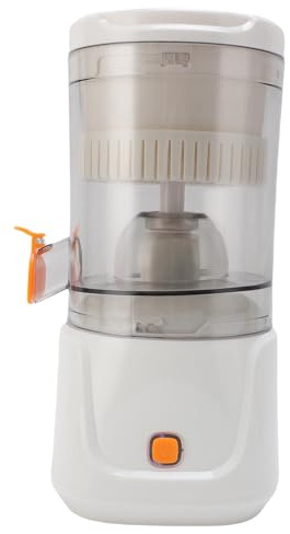 Pssopp Presse-agrumes électrique, Presse-agrumes Compact et Portable, Opération en un avec Moteur de 45 W, Idéal pour le Jus de Citron et de Citron Vert dans les Appartements ou les Camping-cars