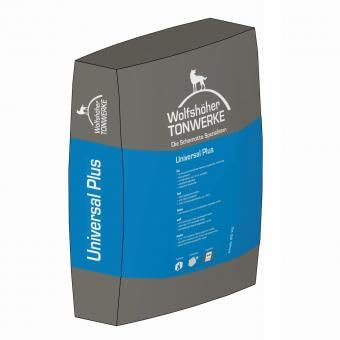 SENDEO Feuerfestmörtel Wolfshöher TONWERKE Universal Plus, 25 kg, Für Kamin- und Ofenbau