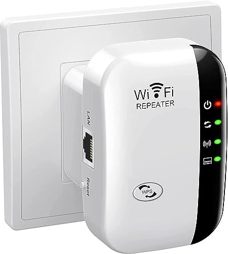 2026 Newest Wifi Extender,Wifi Booster,Wifi Repeater,Internet Booster for Home and Office Easy Setup,Covers up to 3500 Sq.Ft and 45 Devices- 2.4GHz Band WiFi Extender and LAN Port,UK plug (White)