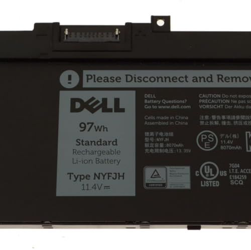 Dell - LaptoP-Batterie - LithiuM-Ionen - 6 Zellen - 97 Wh - F?r Precision 7530, 7730 (451-Bcgi)