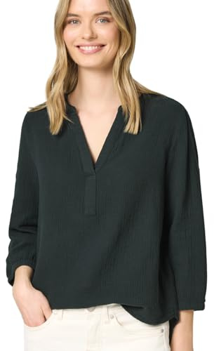 Street One Damen 3/4-Arm Bluse in Musselinqualität