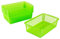 Kigima Aufbewahrungskorb 20 x 10 x 5,5cm 0,7 L 6er Set – Allzweckkorb aus robustem Plastik (BPA-frei) – Aufbewahrungsbox für Küche & Bad – Haushaltskorb zur Aufbewahrung – Korb für Aufbewahrung – Grün