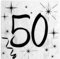 Servietten 50 schwarz/weiß 20 Stück