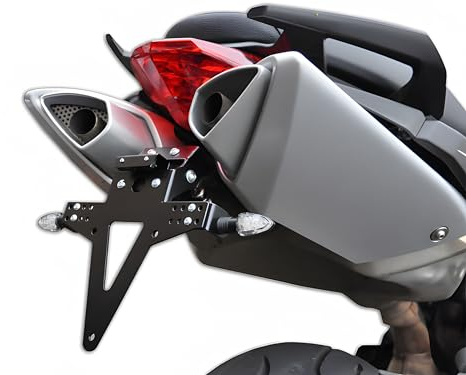 kompatibel mit: Aprilia SL 750 Shiver/GT ABS BJ 2007-16 Kennzeichenhalter Kennzeichenträger Nummernschild Halter/Halteplatte
