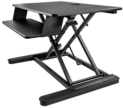 StarTech Sit Stand Desk Converter for 21in, Holds 2 Monitors (ARMSTSLG)
