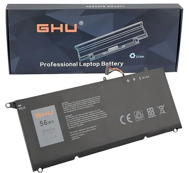 GHU Batterie 45 Wh 90V7W 5K9CP compatible avec Dell XPS 13 13D 9343 13-9343, XPS 13 9350 13-9350 XPS13-9350 13D-9343 DIN02 0DRRP 0N7T6 JHXPY DIN02 0DRRP 0N7T6 JHXPY DIN02 02 RWT. 1R, Li-ion 7,4 V