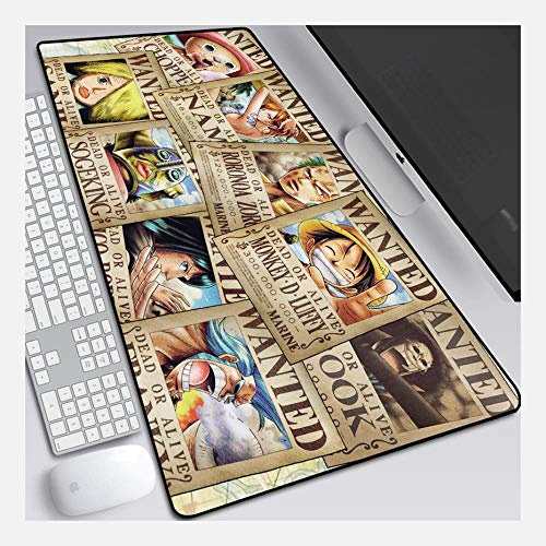 Mouse Mat ONEPIECE 800X300mm Mouse Pad,Perfect precision and speed Gaming Mouse Mat with 3mm-Thick Base,for notebooks, PC, F