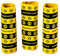 Amscan 9908537 - Luftschlangen BVB, 3 Stück, Größe 400 x 1,4 cm, Borussia Dortmund, aus Papier, Dekoration, Girlande, Fußball, Party, Fan, Geburtstag, Schwarz-gelb